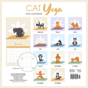 2024 Cat Yoga Calendar