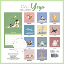 Load image into Gallery viewer, Cat Yoga Calendar 2025 Monthly Overview