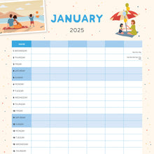 Load image into Gallery viewer, Family Planner Calendar 2025 Internal Image