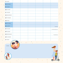 Load image into Gallery viewer, Family Planner Calendar 2025 January