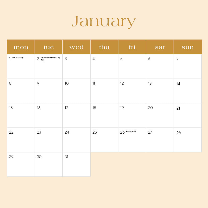 2024 Being Calendar – wellbeingshop.com.au
