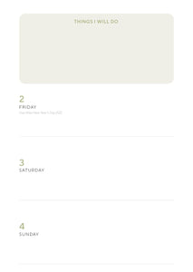 WellBeing Calm 2026 Diary