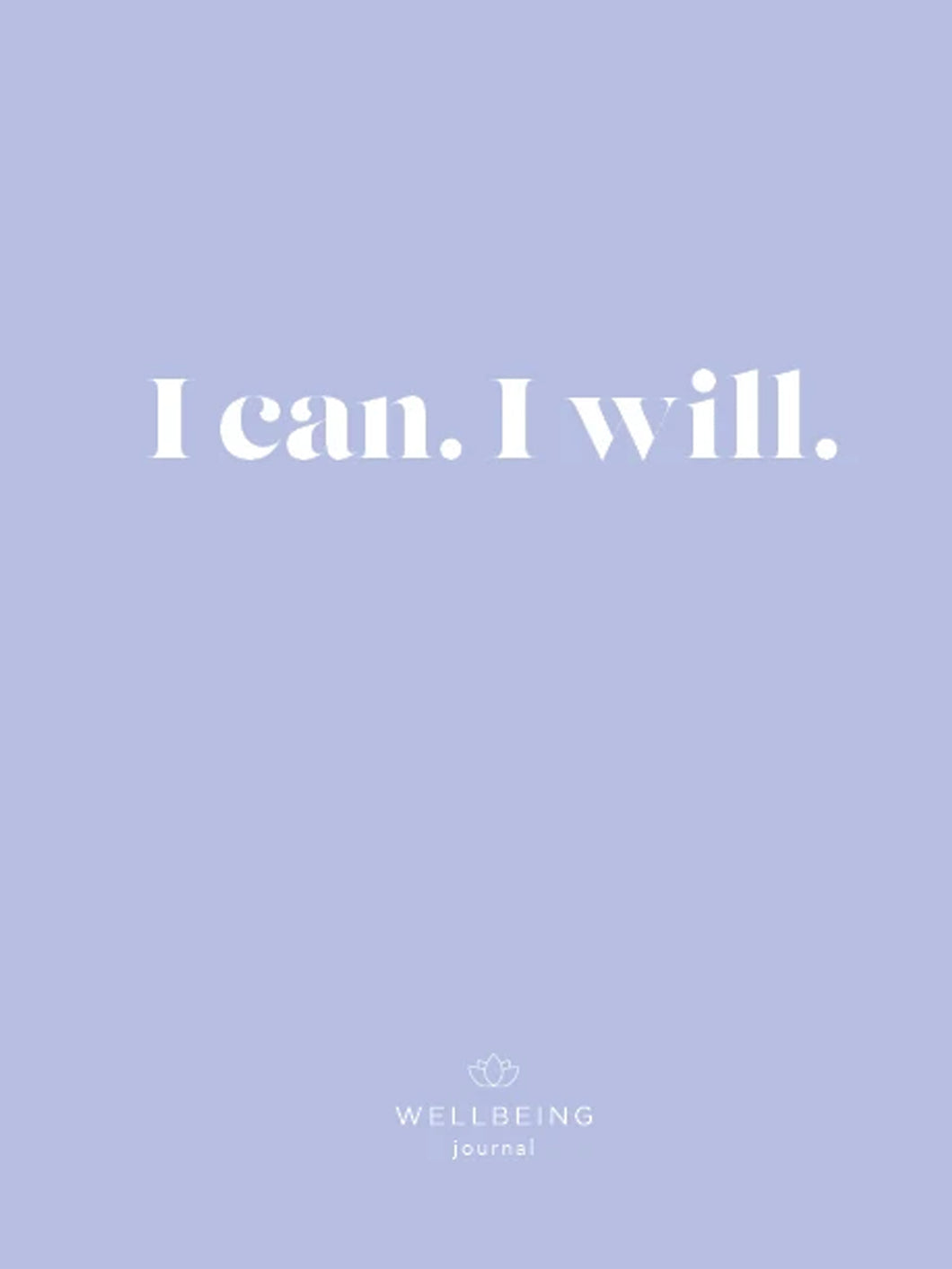 WellBeing I Can-I Will Journal (Undated)